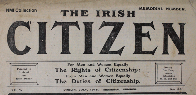 Irish Citizen newspaper, Memorial Number, July 1916